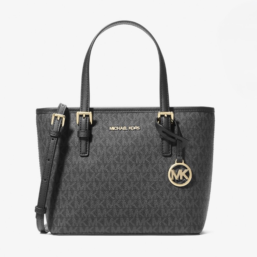 Michael Kors Jet Set Travel Extra-Small Logo Top-Zip Tote Bag